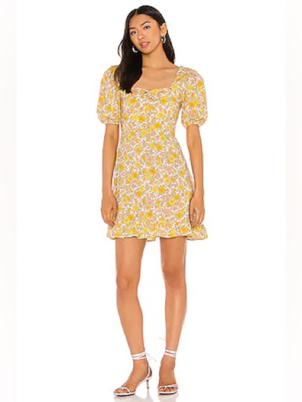Faithfull The Brand Agathe Garden Floral Mini Dress